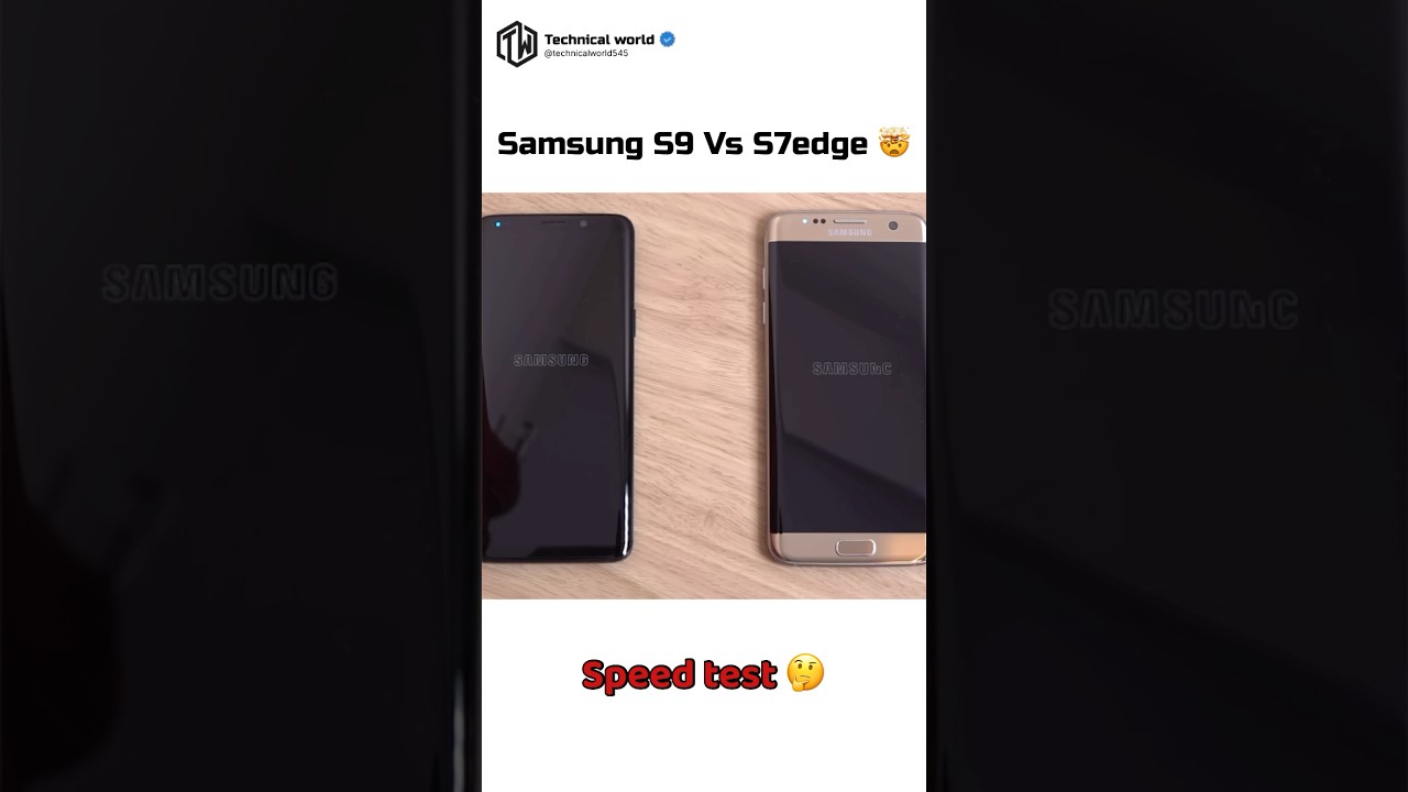 Samsung S9 против S7edge☠️#Тест скорости🤯#Какой из них быстрее🤔