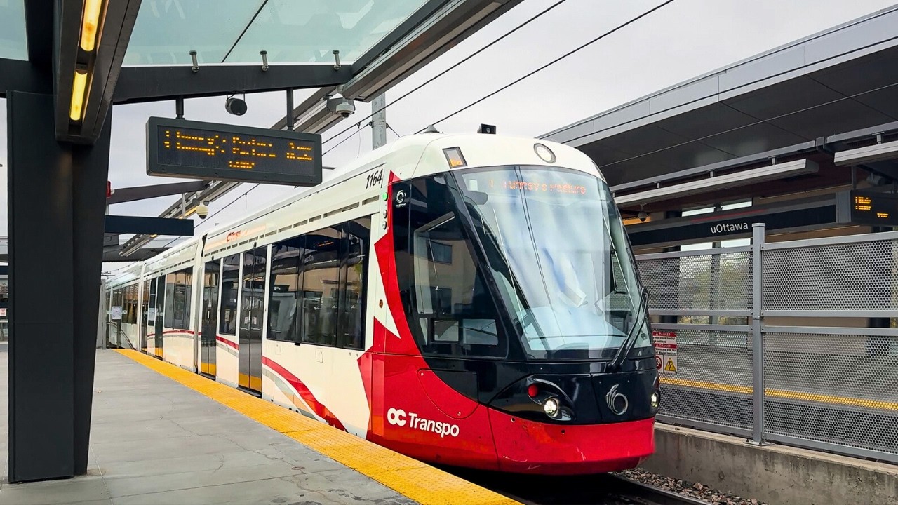 Трамваи линии O-Train 1 в Оттаве, Канада 🇨🇦 | 2025