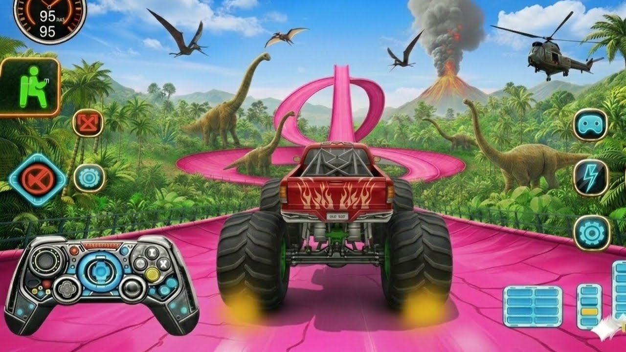 Monster Truck Mega Ramp Impossible Stunts 🚛 | Extreme 4x4 Racing Challenge Android Gameplay 🔥