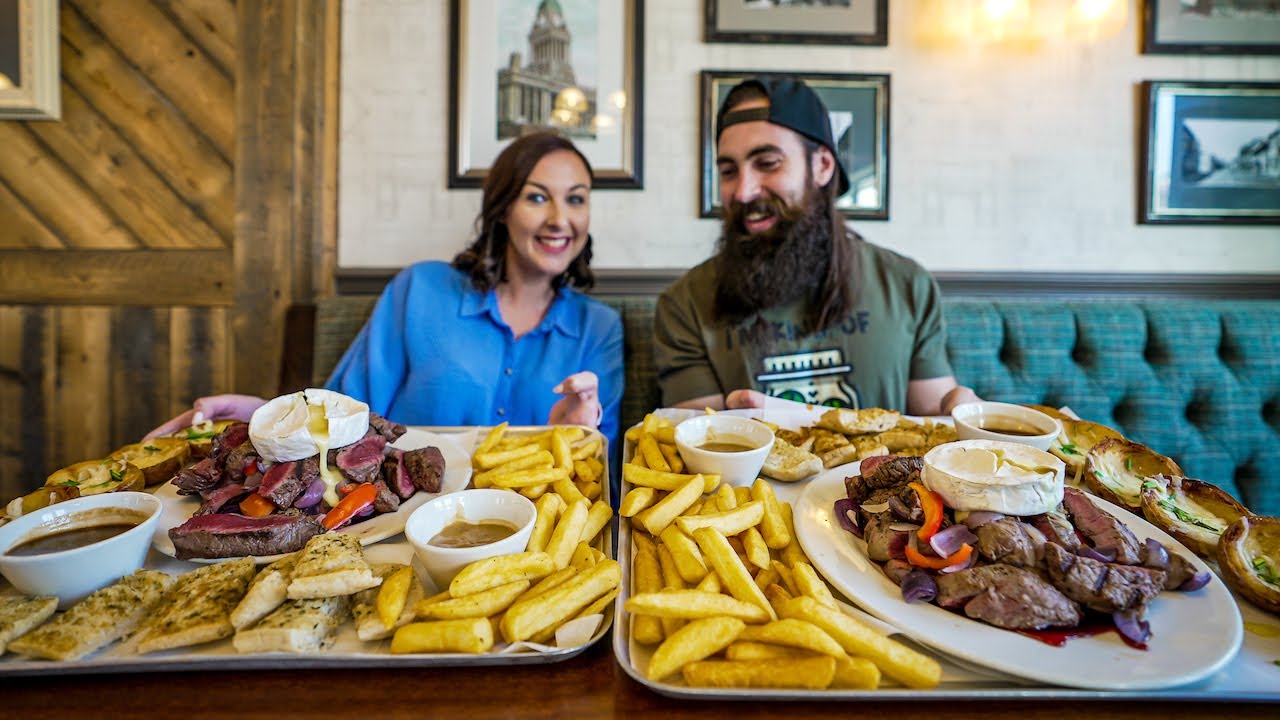 THE STEAK FONDUE CHALLENGE | FEATURING SISTER BEARD | BeardMeatsFood