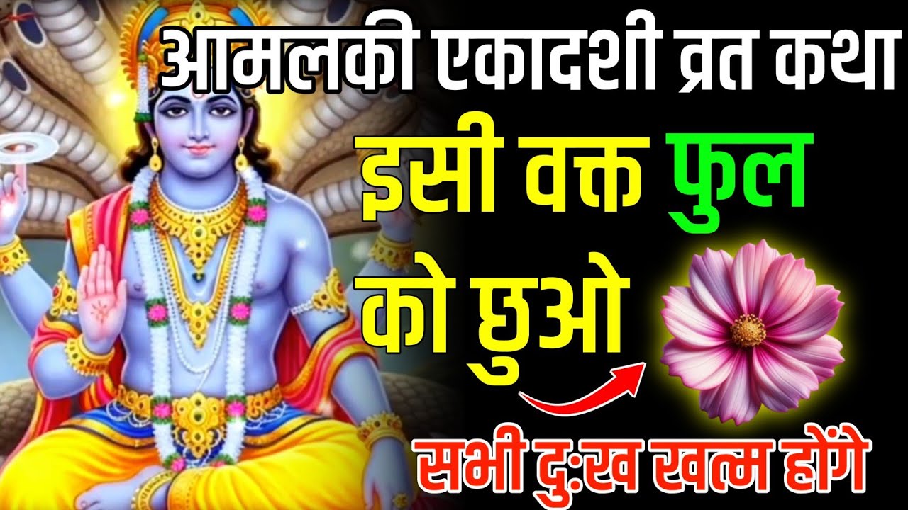 आमलकी एकादशी व्रत कथा इसी वक्त फुल को छुओ सभी दुःख खत्म होंगे || Aamlaki ekadshi vrat Katha || 