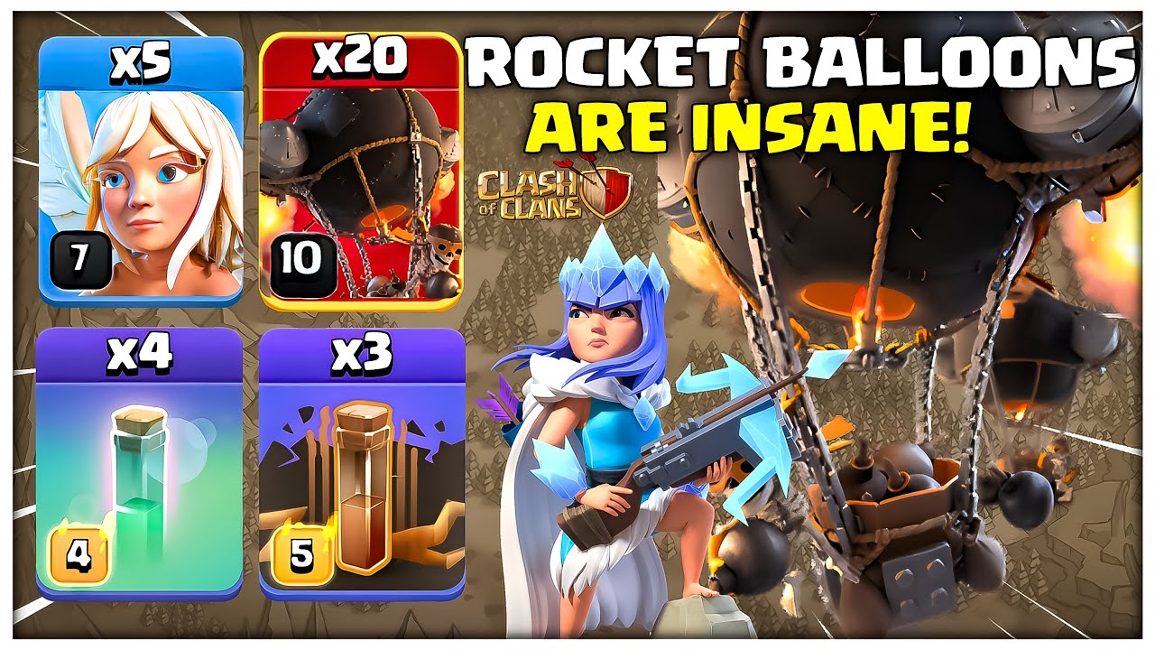 THIS IS INSANE ARMY | Th14 Fire Ball Rocket Balloon Attack | Best Th14 Attack Strategy in Coc