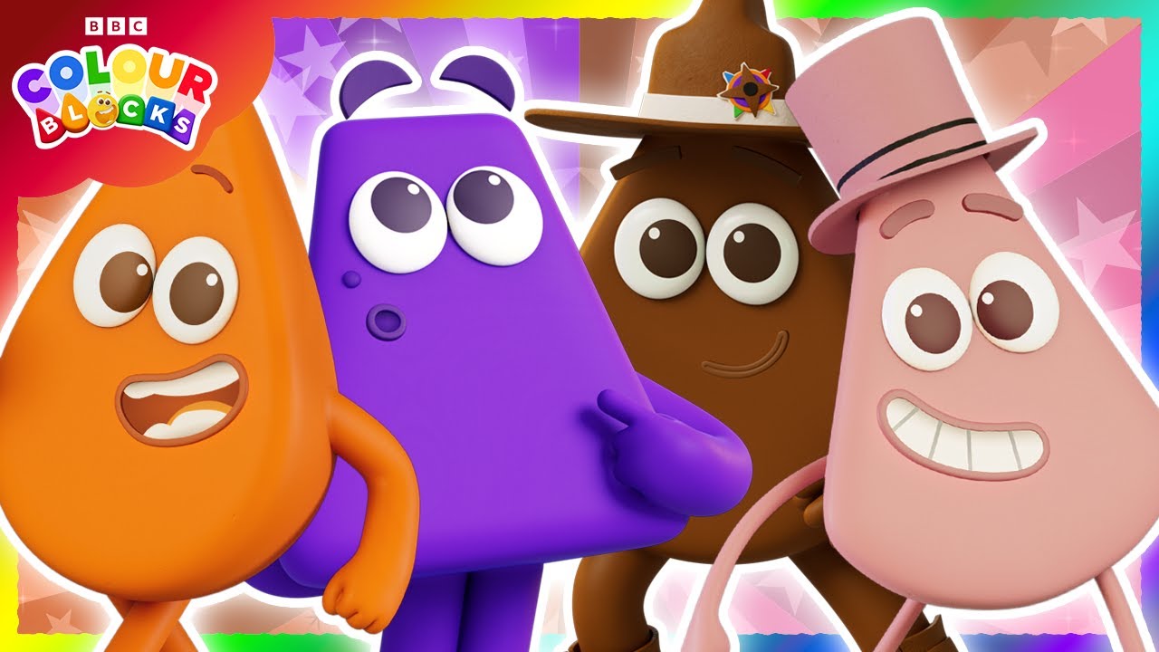 🧡💜 Orange, Purple, Brown, & Pink 🤎💗 | Full Episodes | Colours for Kids | @colourblocks