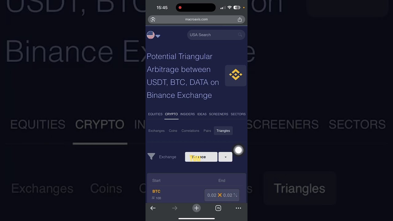 Do this Triangular Arbitrage on Binance - Make 7% Daily