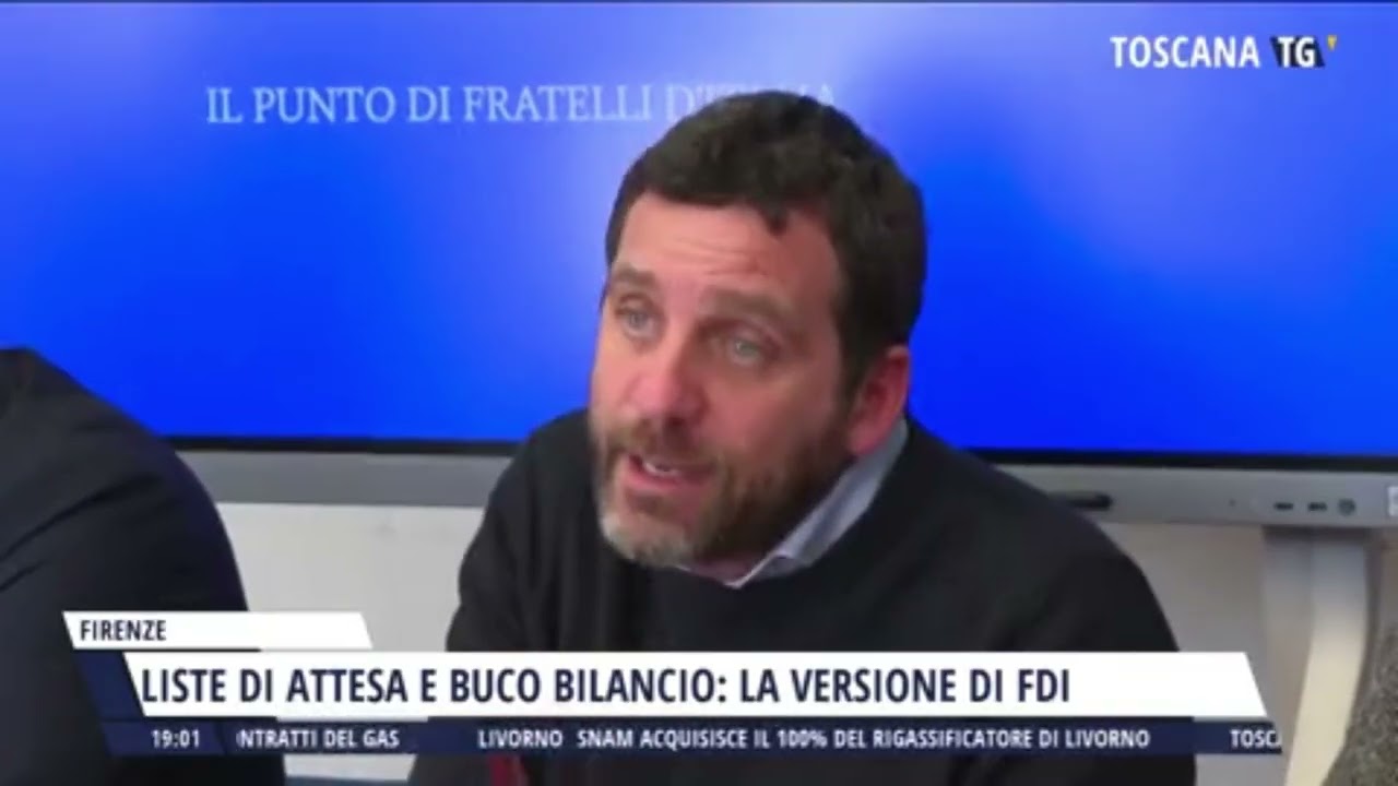 05/03/26 Firenze. Sanità: Liste di attesa e buco bilancio. Il punto di Fratelli d'Italia Toscana