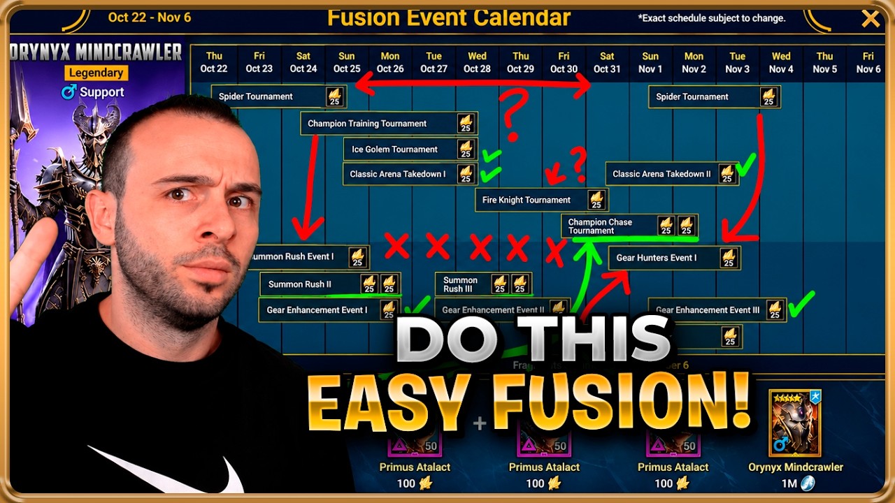 BEWARE! How To Easily Complete The Orynyx Event!! Fusion Plan Breakdown Raid: Shadow Legends