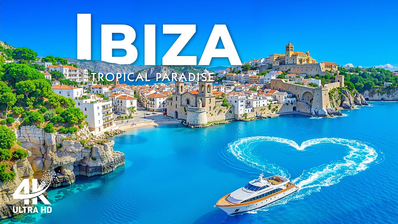 [4K] Ibiza 2026 🇪🇸 Stunning Sunsets & Crystal Clear Waters Aerial Island Views