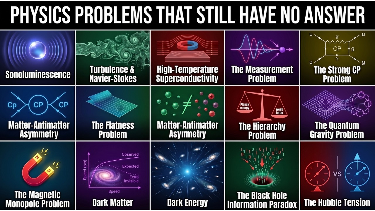 Every Physics Problems That Still Have No Answer