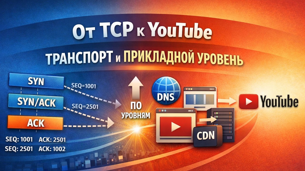 20. Транспортный и прикладной уровни компьютерных сетей | Операционные системы и сети