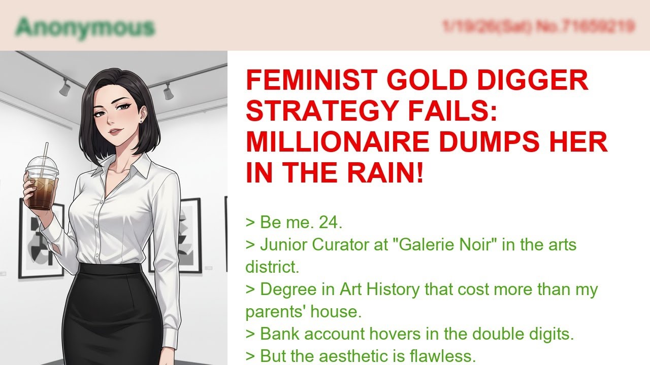 Feminist Gold Digger Strategy Fails: Millionaire Dumps Her In The Rain!