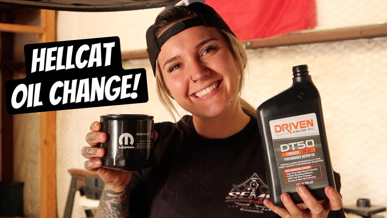 How to do an oil change on a Hellcat!