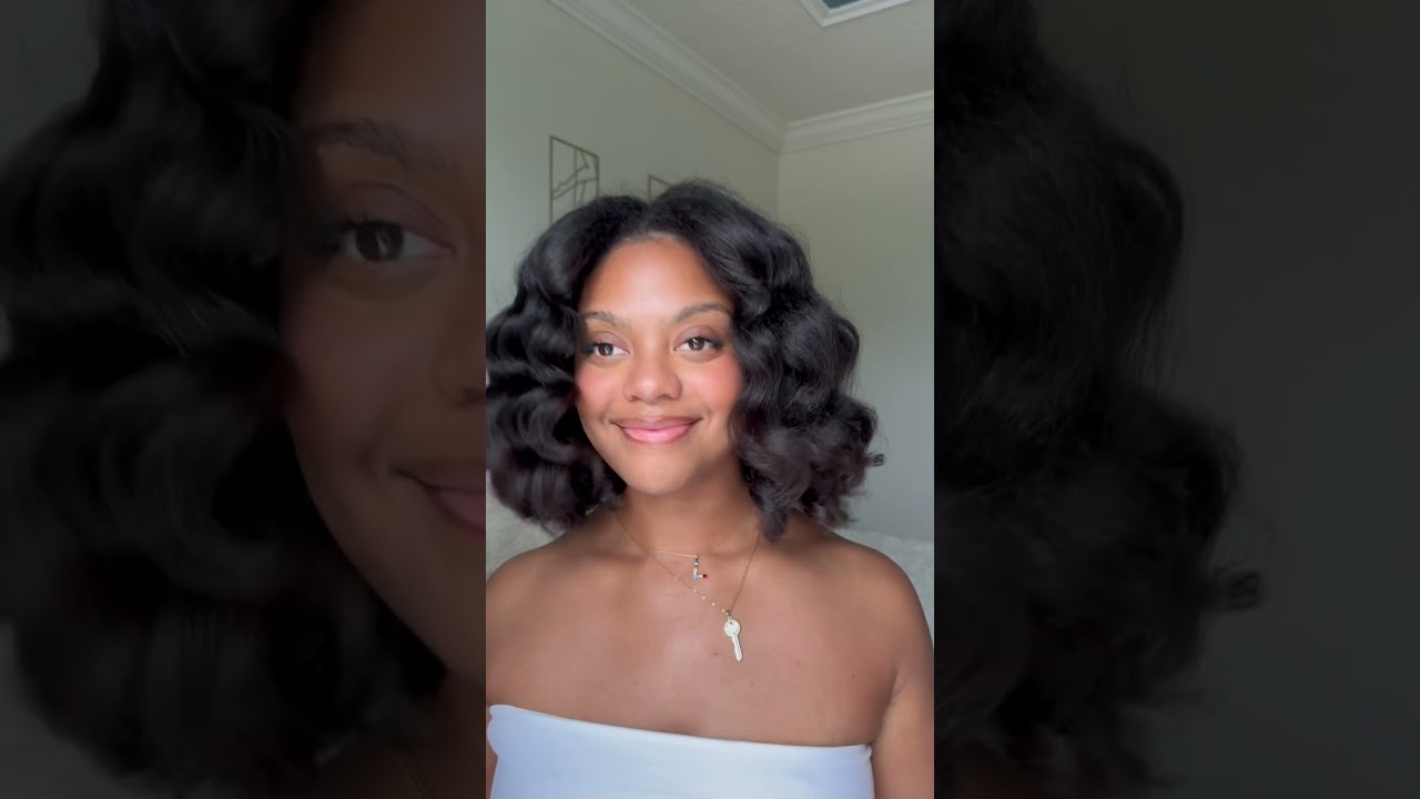 Heatless curls on natural hair 🙆🏽&zwj;♀️what do we think? ❤️ #naturalhairtutorial #heatlesshairstyles