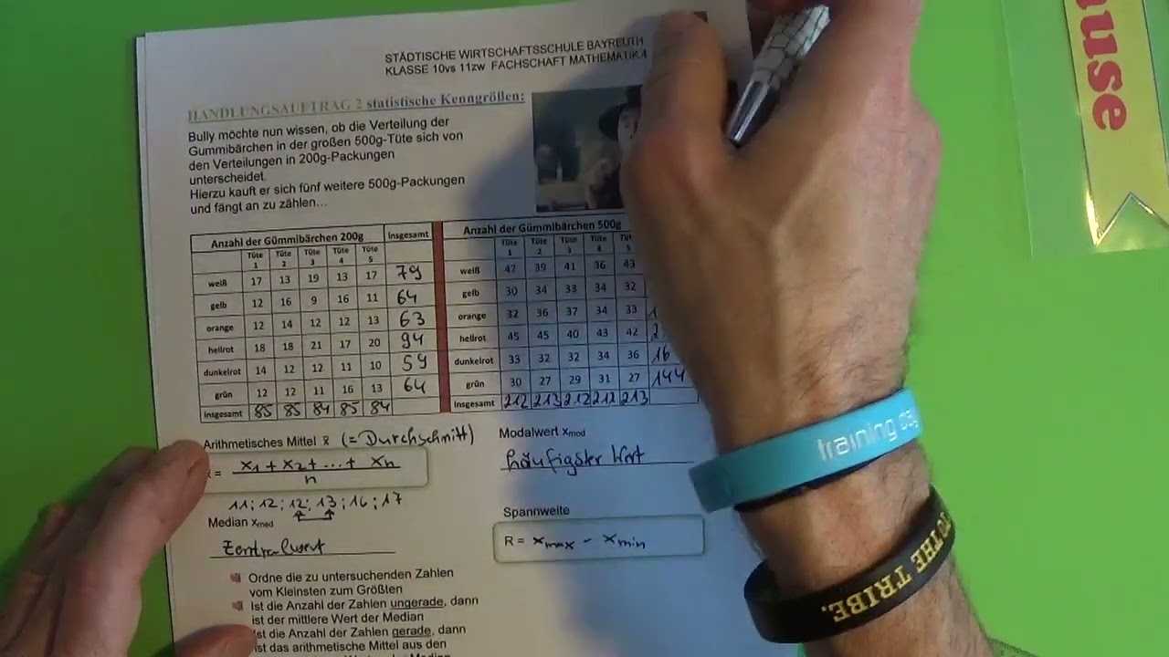 WIRTSCHAFTSSCHULE LEHRER WALTER REPETITORIUM DATEN UND ZUFALL TEIL 2 + 3