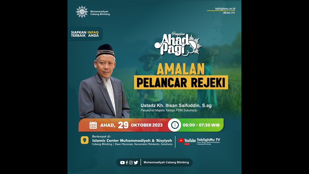 #AHADPAGI | Amalan Pelancar Rizki  | Ustadz KH Ihsan Saifuddin, S .Ag
