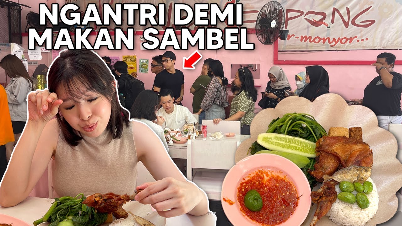 TIAP HARI ANTRI DEMI MAKAN SAMBEL INI !! PINK TEMPONG REVIEW