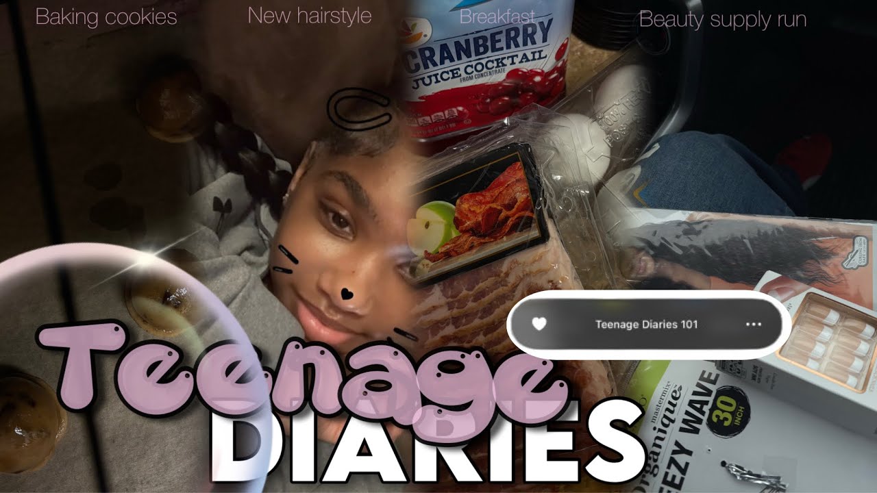 Teenage Diaries 101 • New Hairstyle | Cookies | Beauty Supply Run | Making Breakfast • AmyaArmani 