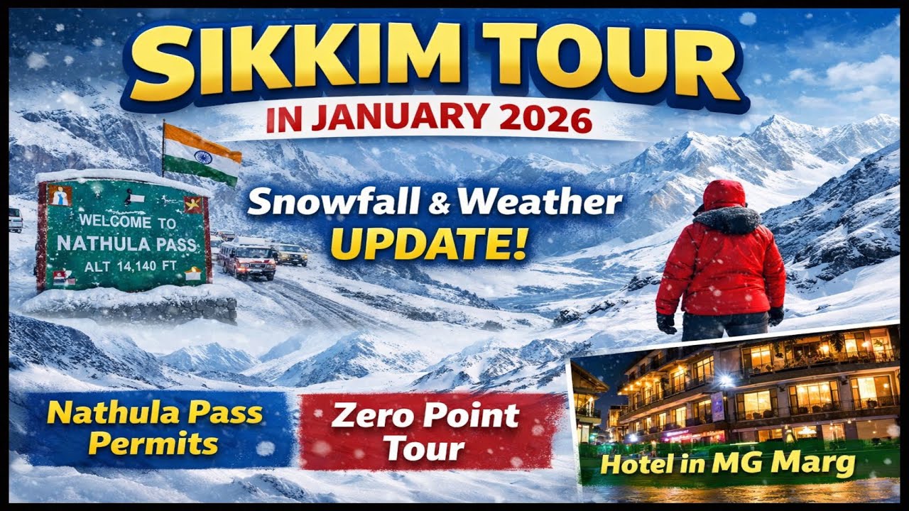 Sikkim Tour In January 2026 | Heavy Snowfall at Nathula Pass | Zeropoint Tour 2Night/3Days | Permits