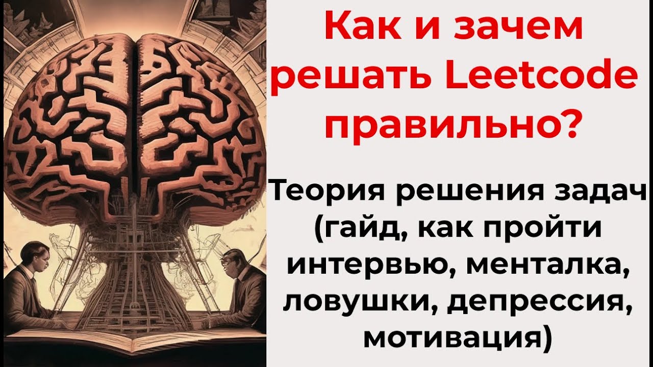 Как решать задачи на Leetcode(+полный гайд, работа, мотивация, депрессия, менталка, problem solving)