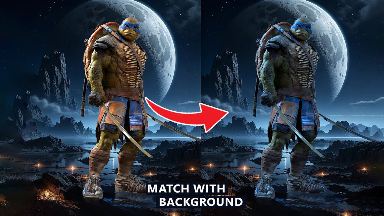 Match Image with Background in Photoshop   Tutorial for beginners