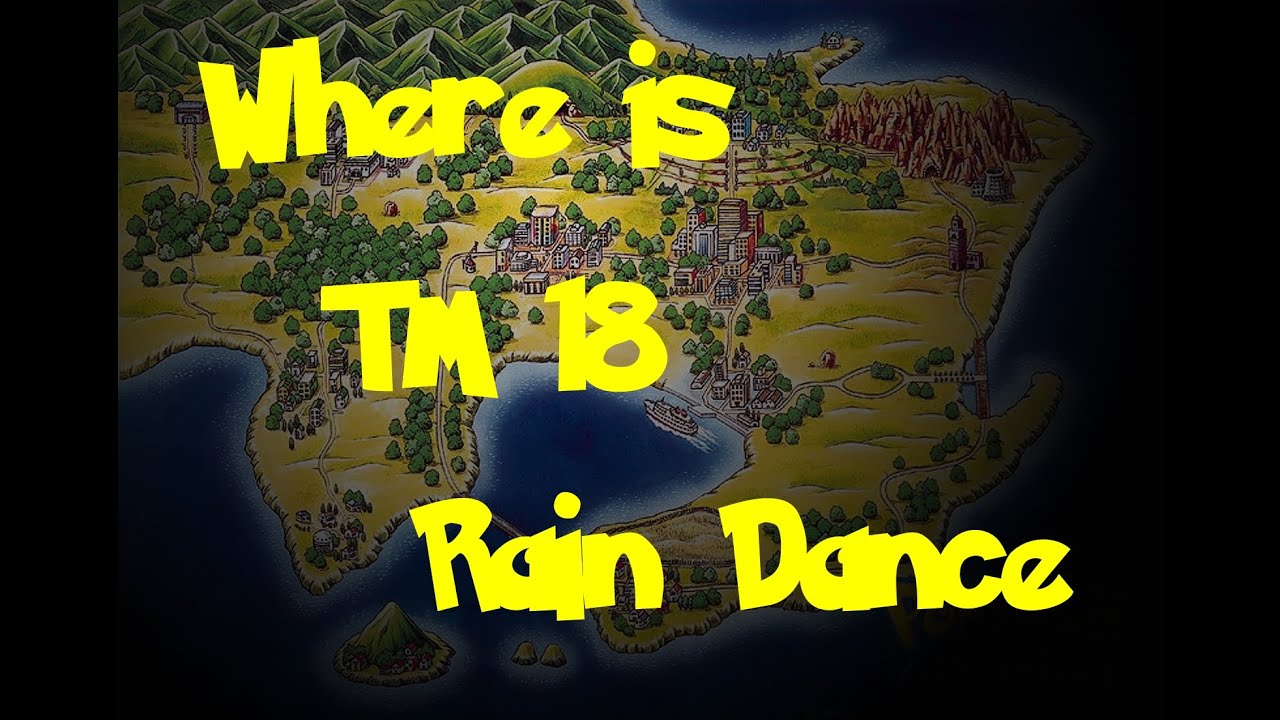 Where Is: TM 18 - Rain Dance (Pokemon Fire Red/Leaf Green)