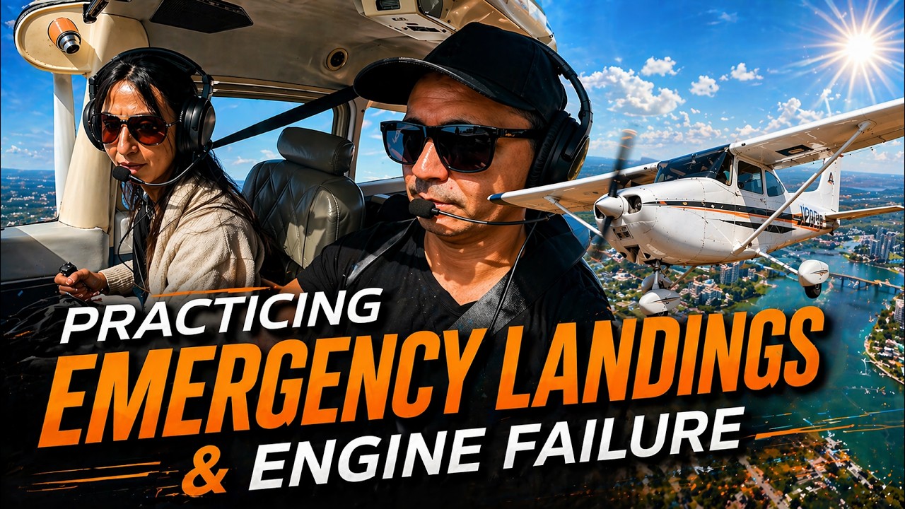 Practicing Emergency Landings & Engine Failure  Skyhawk 172