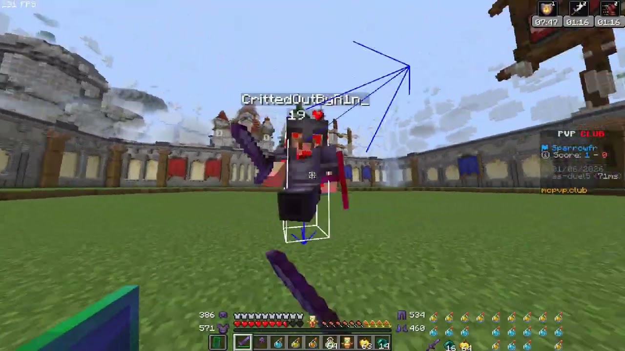 CrittedOutByR1n   Hacking in BlueMC and getting 3-0ed in mcpvp [proof]