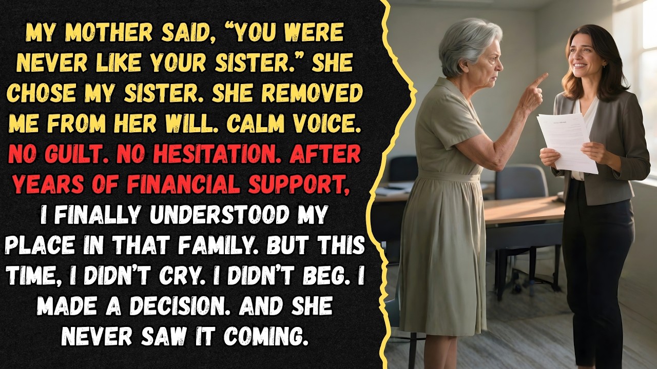 My Mother Said, “You Were Never Like Your Sister” But My Next Move Shocked Her
