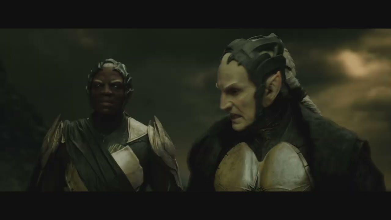 Malekith attack - First Asgard War. Thor The Dark World 2013 4K Remastered