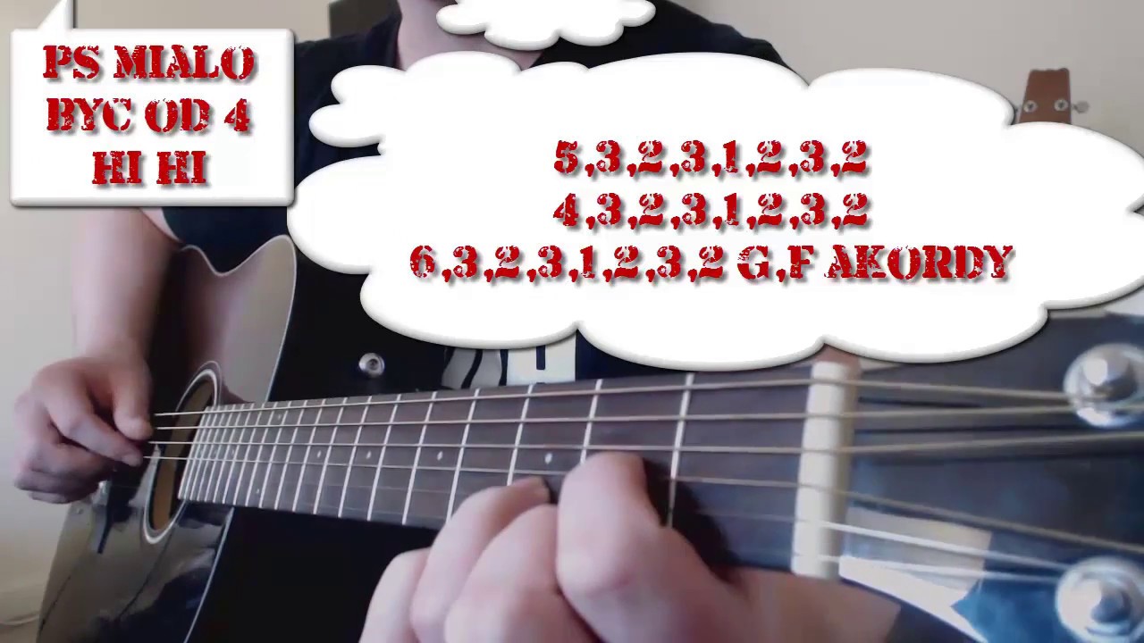 Bicia na gitare - gra palcami (fingerstyle )