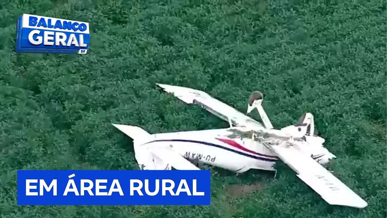 Bombeiros resgatam piloto e passageiro após pouso forçado de monomotor na DF-330 | Balanço Geral DF