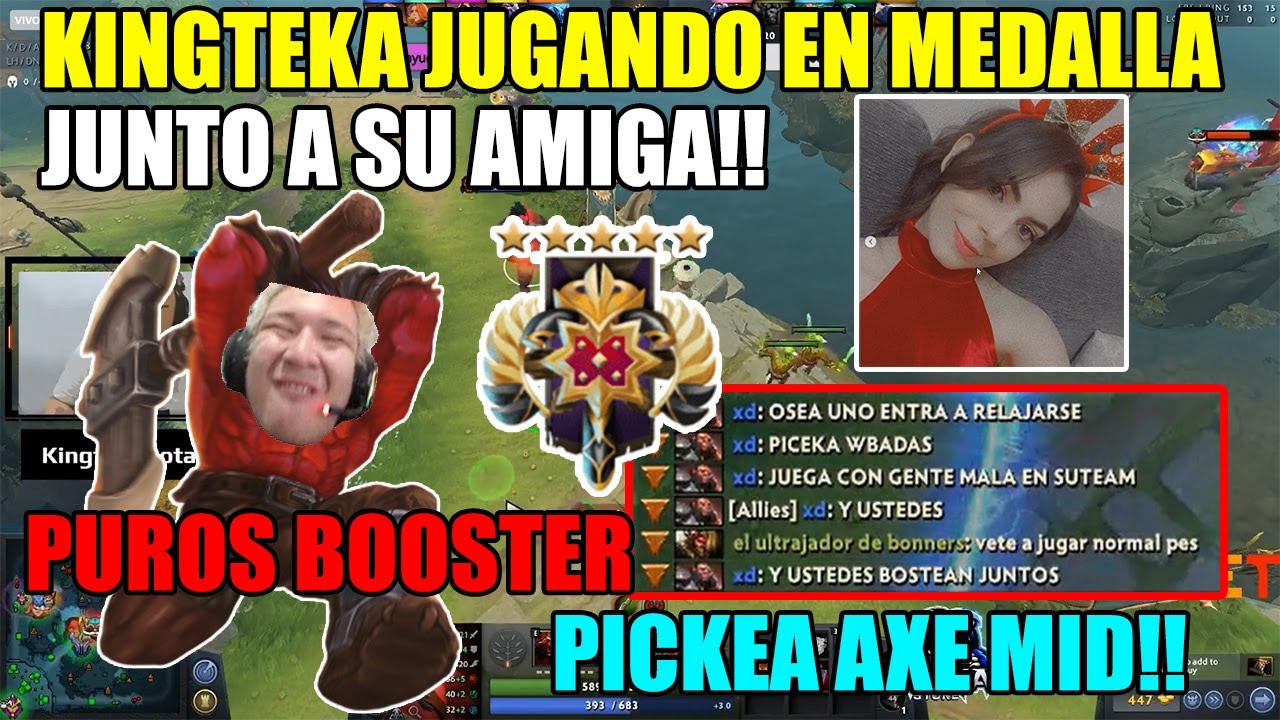 🤣 KINGTEKA JUGANDO EN MEDALLA 3K!! RAGE POR TOCARLE CONTRA BOOSTERS!! +CLIPS 🤣