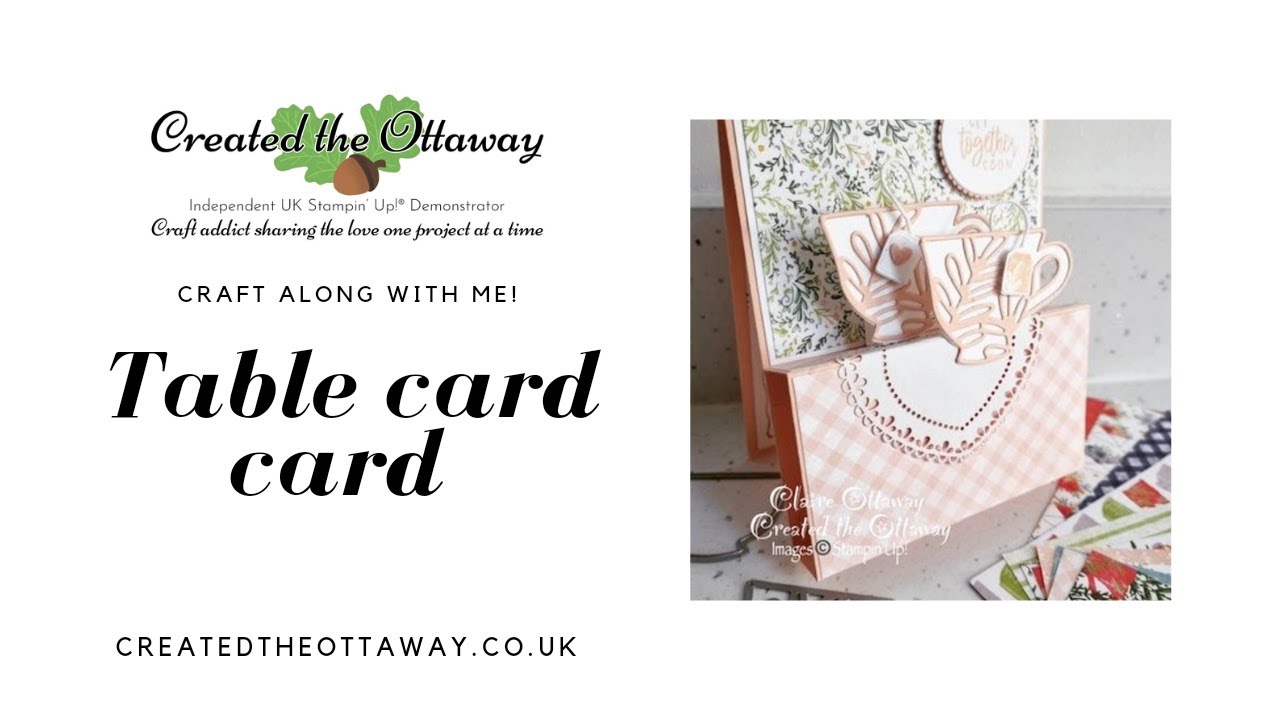 Table Card tutorial @createdtheottaway