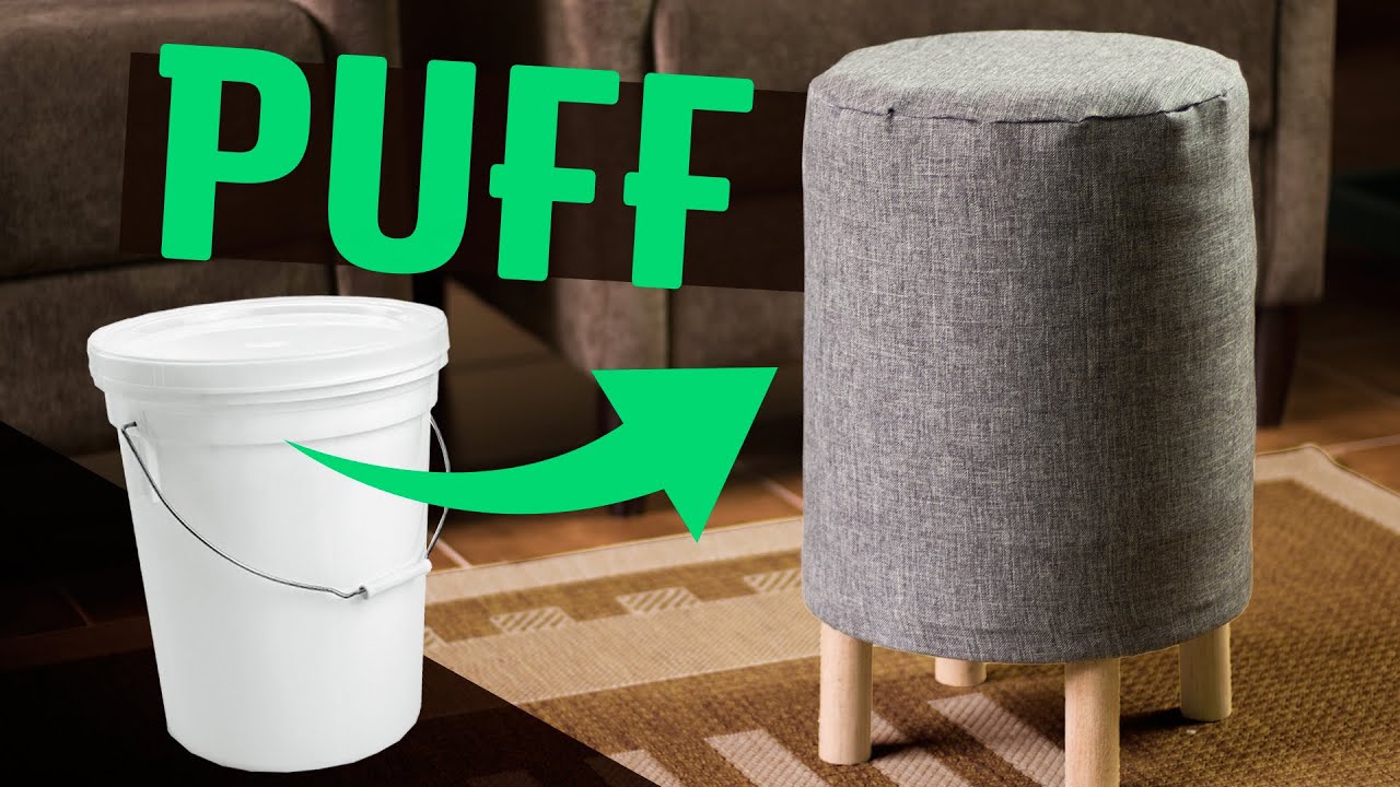DIY - PUFF de BALDE + IMPERMEABILIZAÇÃO