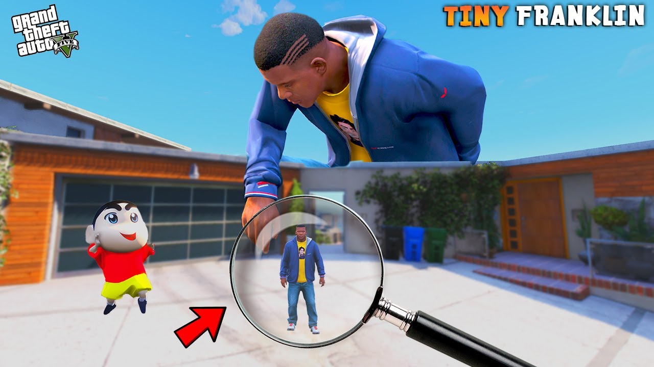 Franklin Becomes Tiny Franklin By Shinchan Mistake In GTA 5 | Paradox FTW