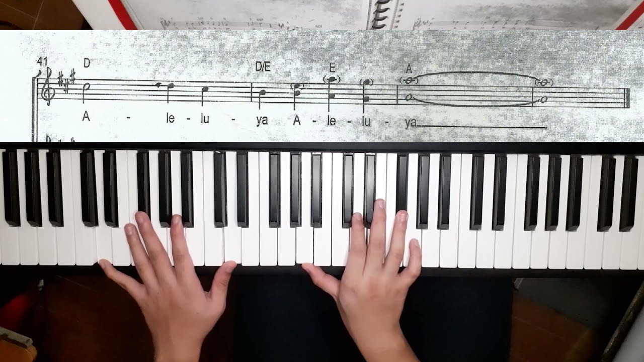 Aleluya | Fr. Allan Antonio (piano tutorial) intro, melody, chords with sheet music