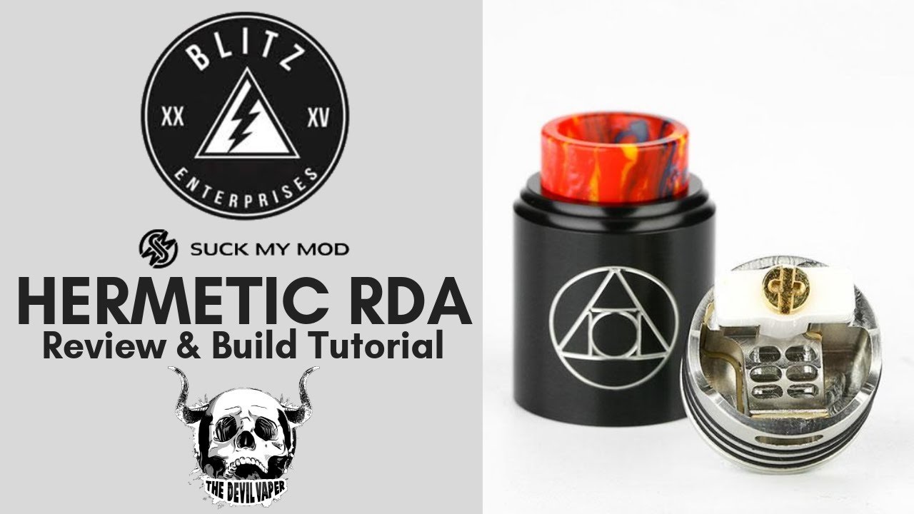 HERMETIC RDA by BLITZ and SMM - Review & Build Tutorial