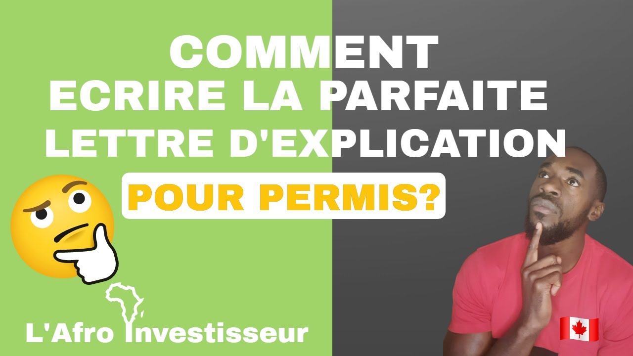 MODÈLE DE LETTRE EXPLICATIVE POUR PERMIS D’ÉTUDES AU CANADA