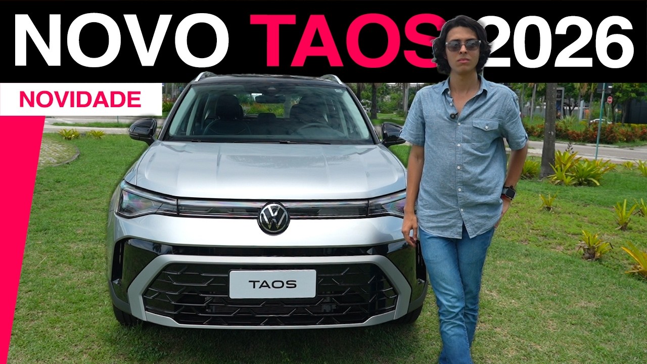 NOVO TAOS 2026, o que mudou no SUV da Volkswagen? Melhor que Compass?