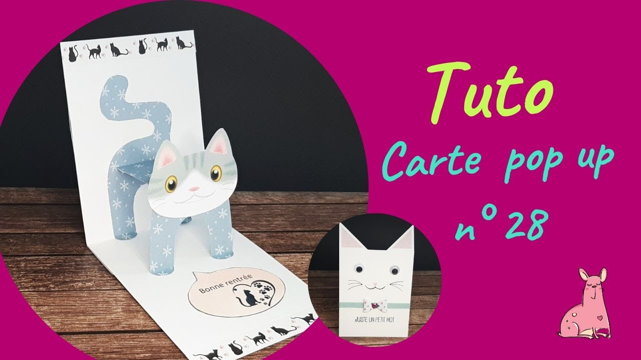 Tuto carte pop up n°28 : un chat peut en cacher un autre