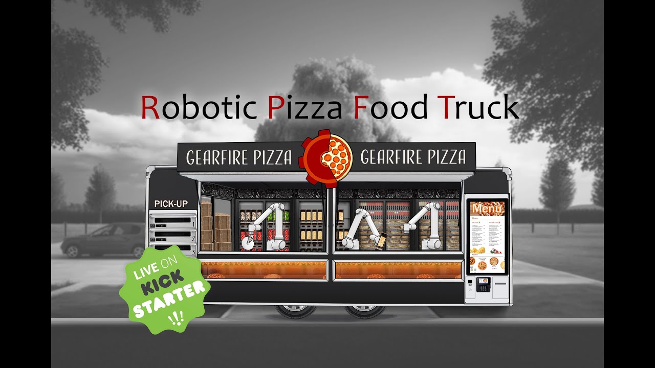 Guy Building First Robotic Pizza Food Truck!