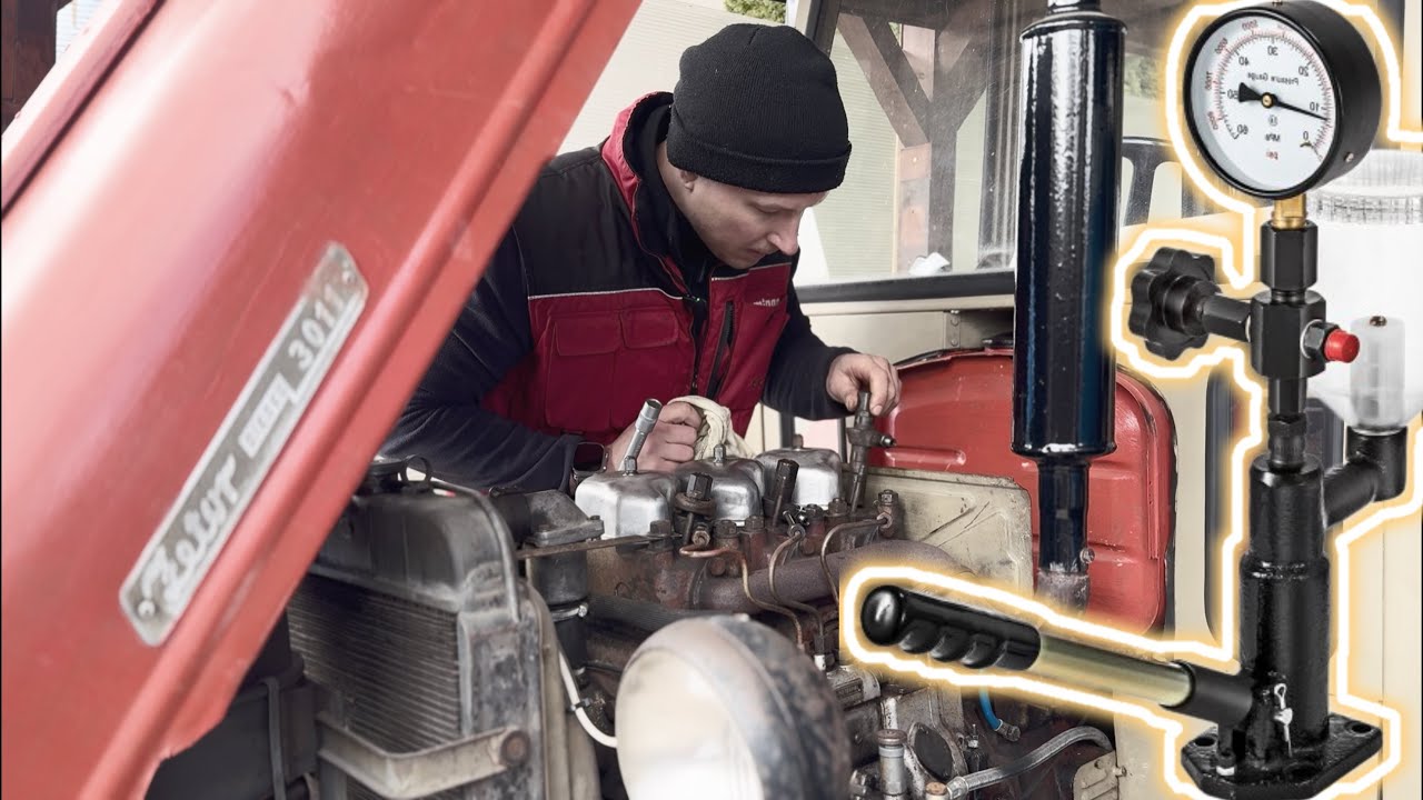 ZETOR 3011 | 1965 | #37 | Vstřikovací trysky, kontrola vstřiku na testovací stolici Vevor