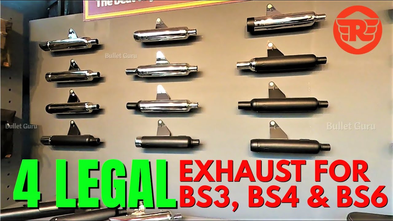 Royal Enfield Legal Exhaust for BS3, BS4 & BS6 - Sound & Buying Details