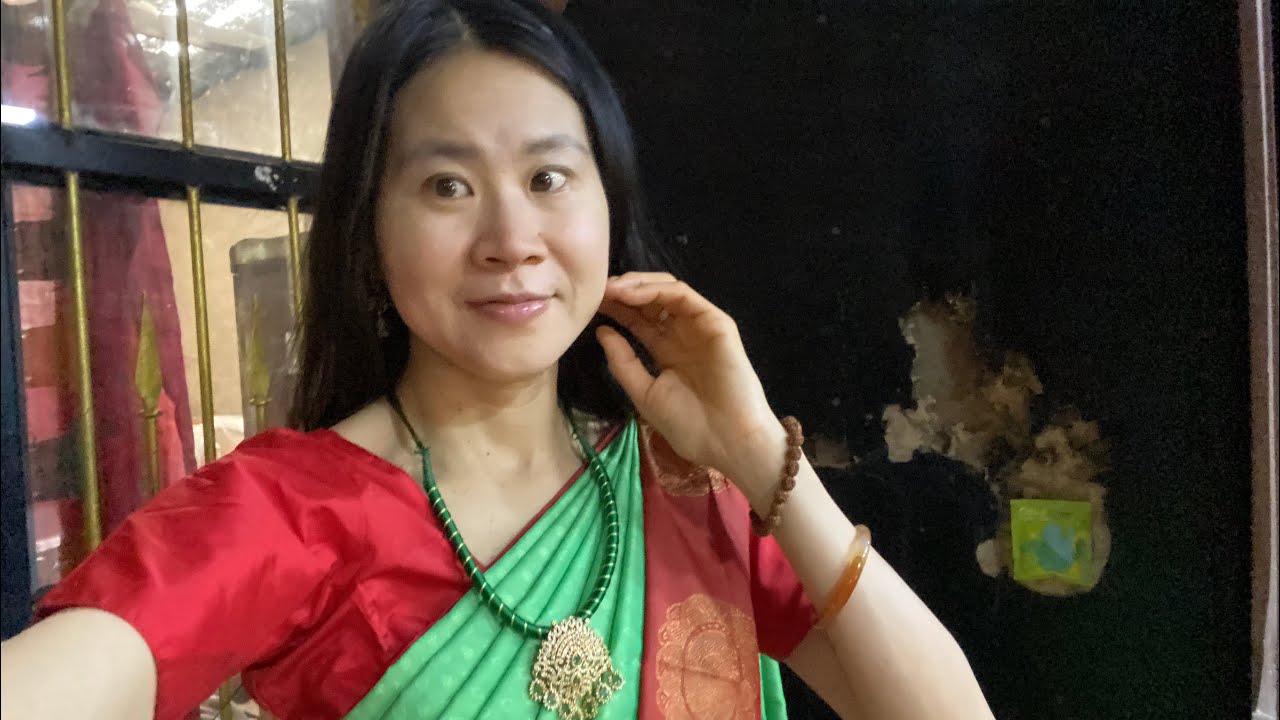 Saree Drape in Tamil Nadu, The INDECO Hotel, Swamimalai