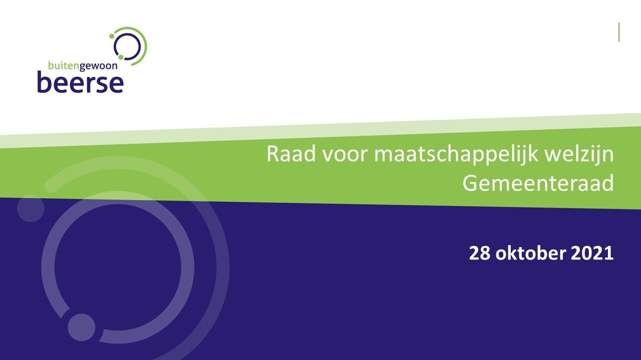 Raad voor maatschappelijk welzijn en gemeenteraad 28 oktober 2021