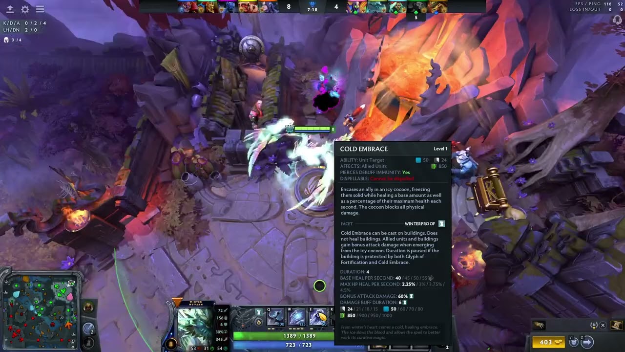 Dota 2 Winter Wyvern(facet:Winterproof) turbo