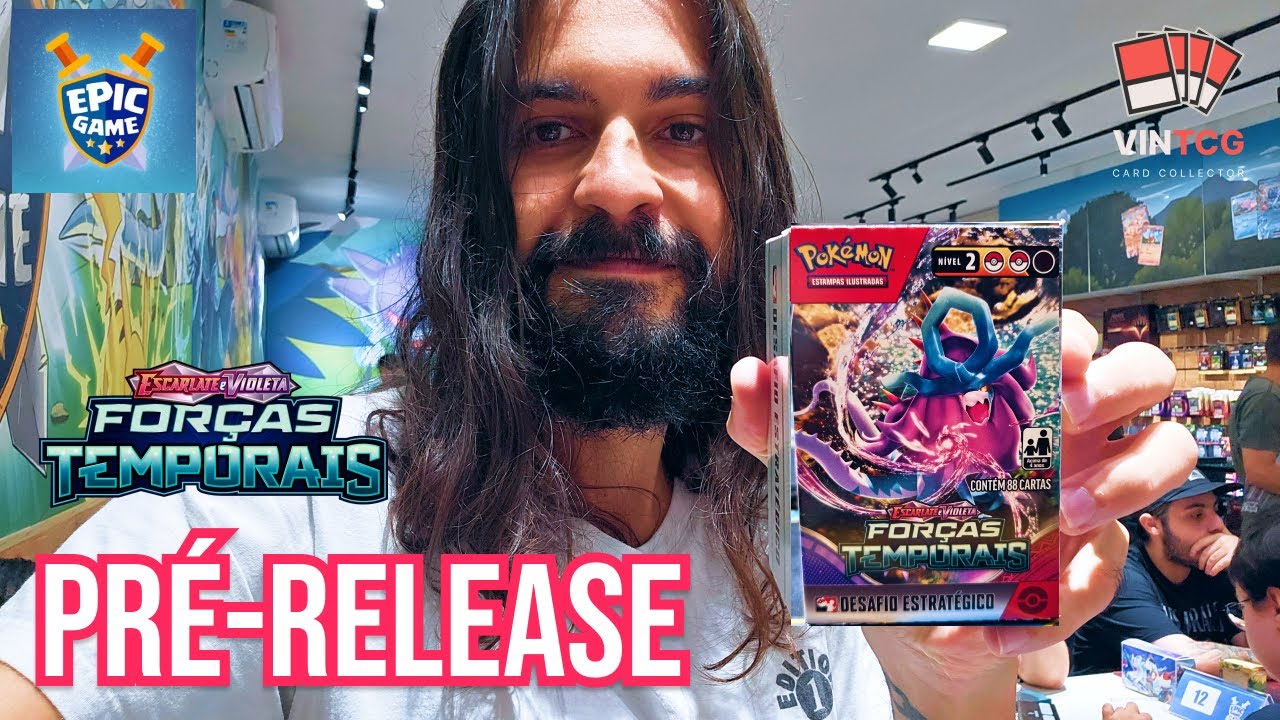 JOGUEI O PRÉ-RELEASE DE FORÇAS TEMPORAIS NA EPIC GAME! | POKÉMON TCG
