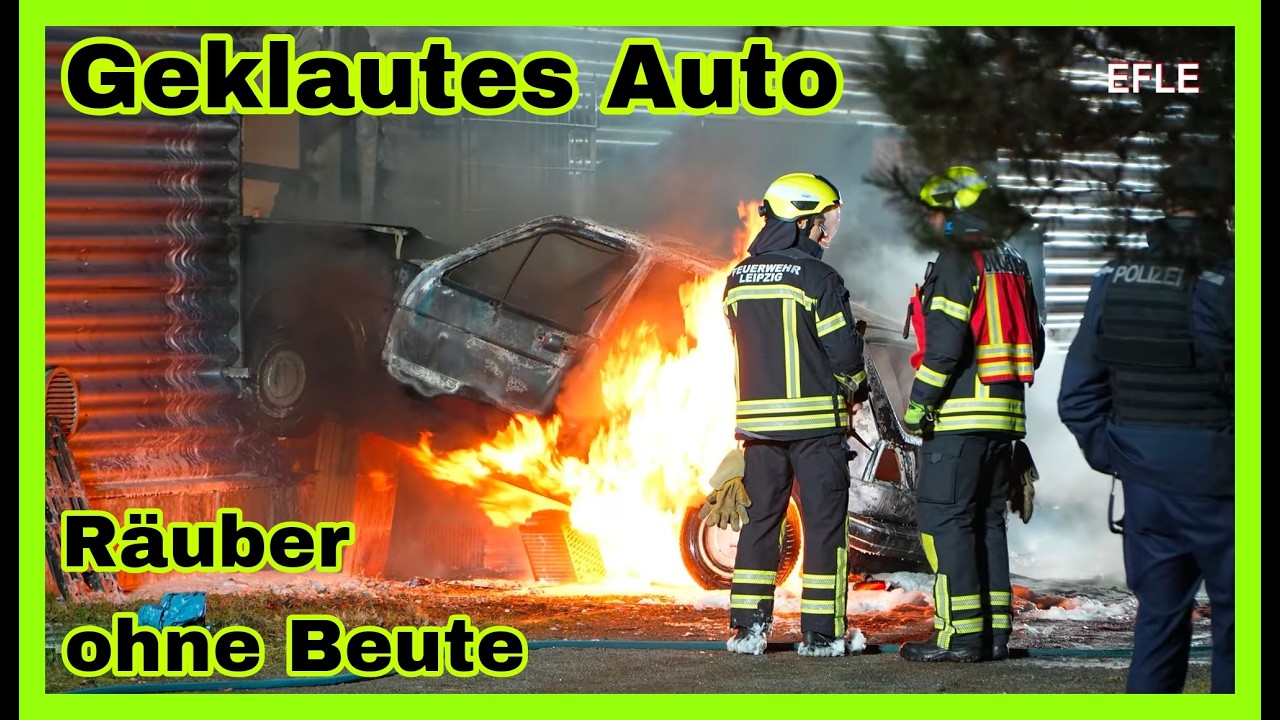 🔥Spektakulärer RAUBÜBERFALL missglückt❌️Auto kracht in Supermarkt und geht in FLAMMEN auf🔥