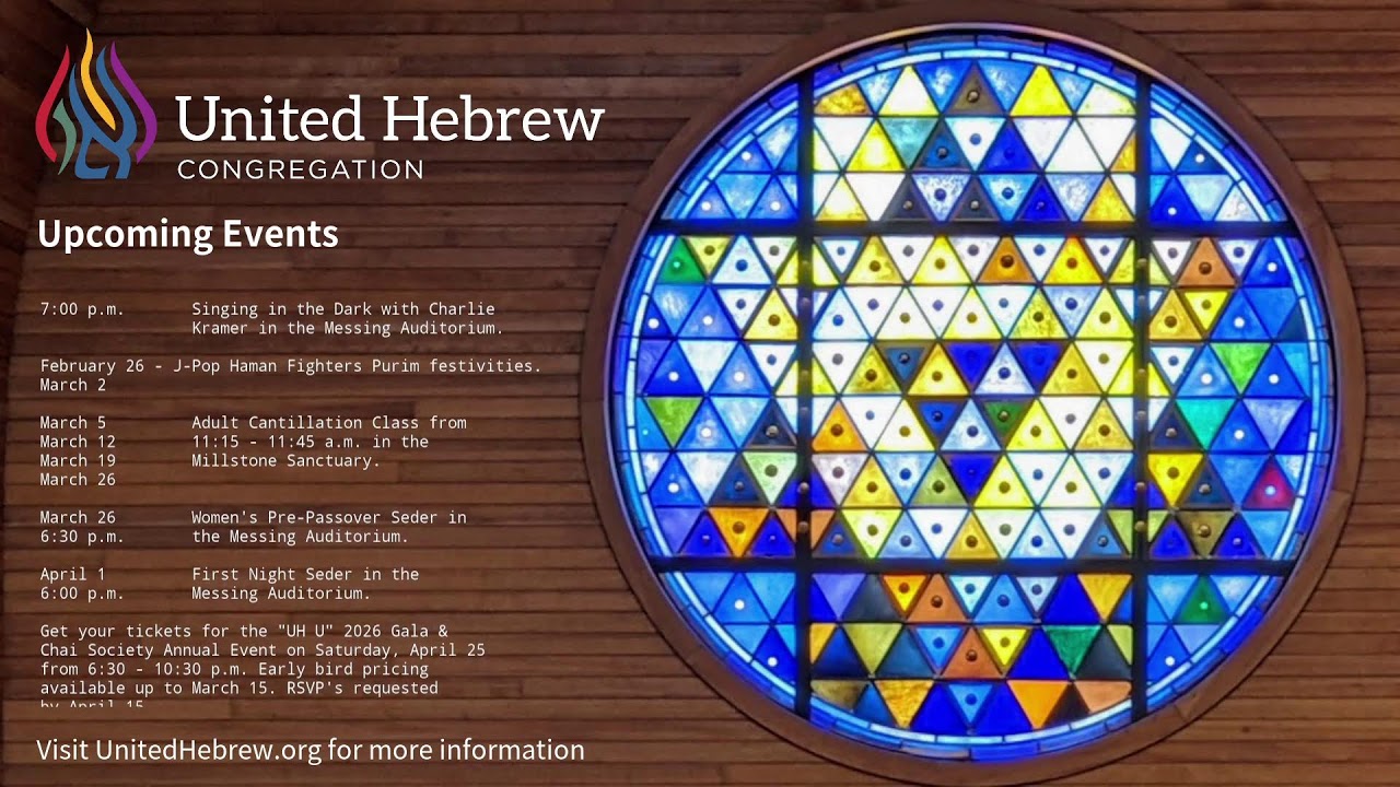 Shabbat Service with UH Artist-in-Residence Charlie Kramer