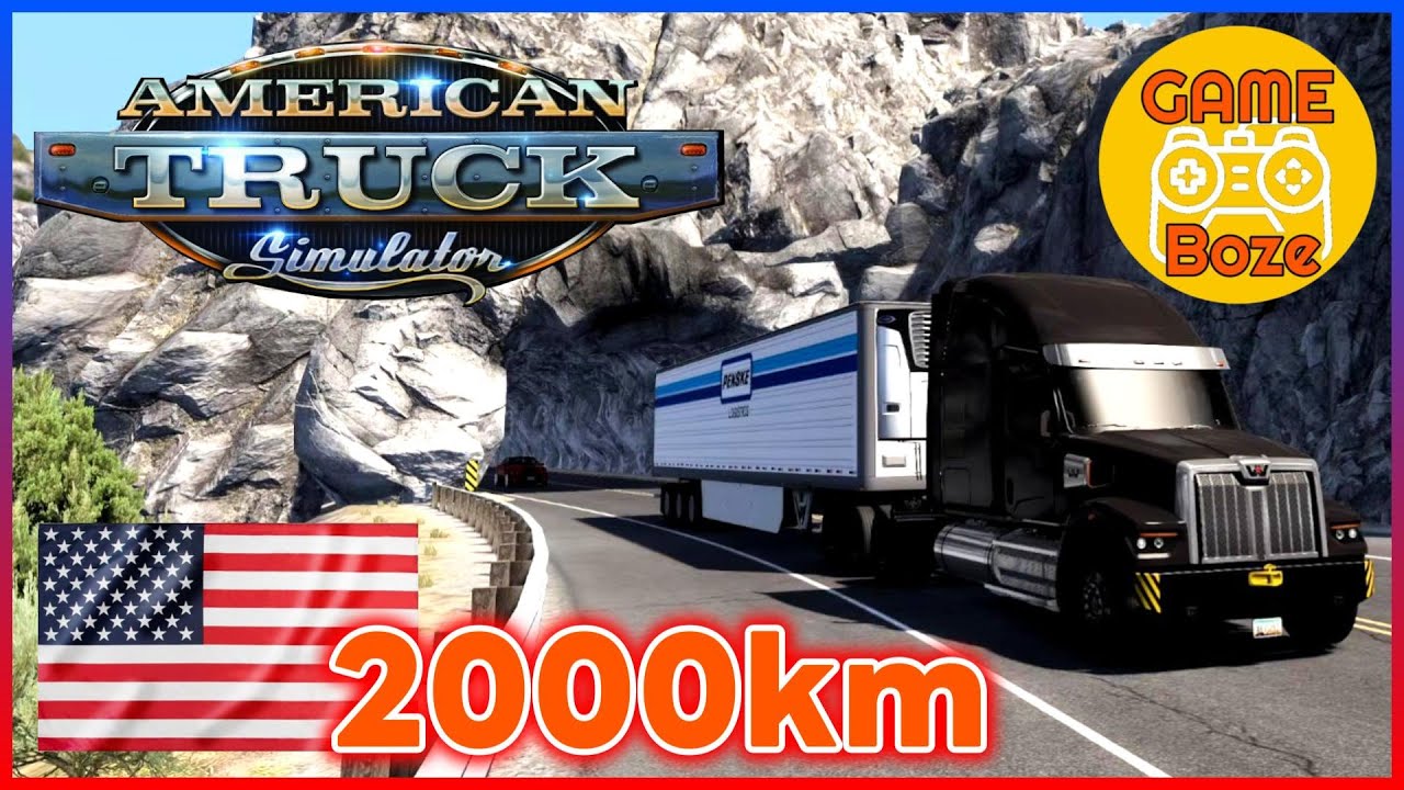 窓を開けてよそ見をしながら時速90kmでの日常配送【ATS】アメリカントラックシミュレーター American Truck Simulator