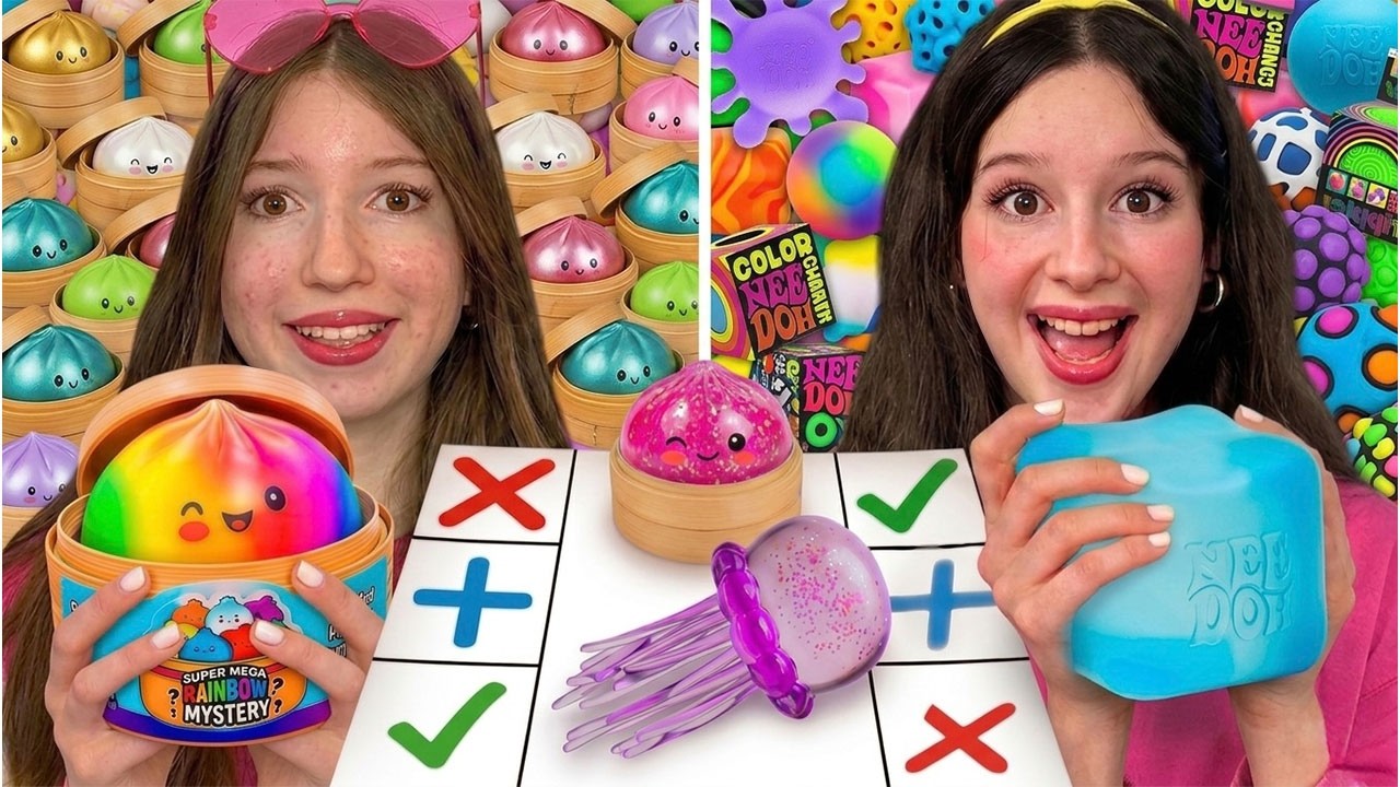 SQUISHY TRADING with MY SISTER! 😱✅❌ *Dumpling vs NeeDoh Challenge*